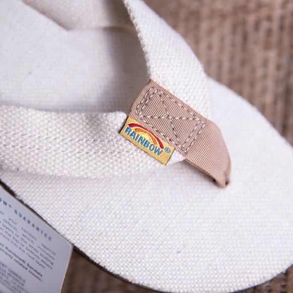 Men's Rainbows Sandals Hemp Single Layer - Natural - Picture 2 of 3